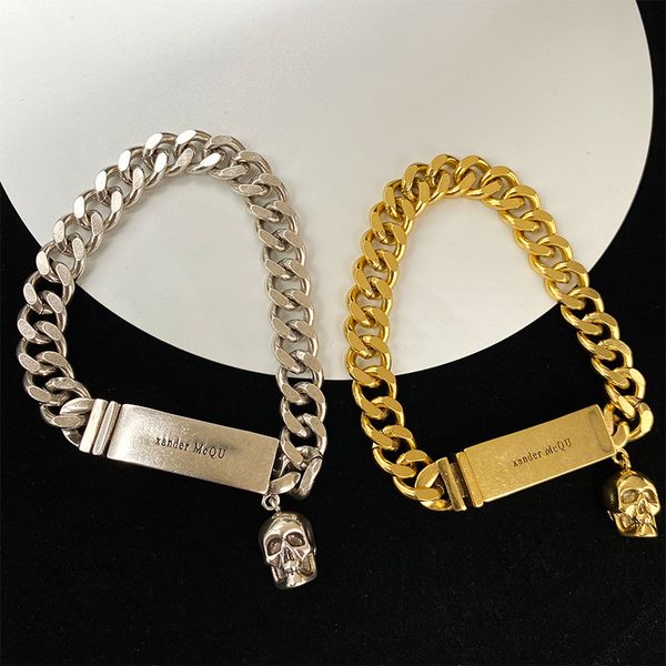new designed hanging cards charm women's thick chain bracelet 18k gold plated luxury ladies cuban chain bangle designer jewelry amq-5, Golden;silver
new designed hanging cards charm women's thick chain bracelet 18k gold plated luxury ladies cuban chain bangle designer jewelry amq-5, Golden;silver