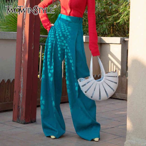 blue ruched casual trouser for women high waist loose minimalist joker wide leg pants female fashion clothes 210423, Black;white
blue ruched casual trouser for women high waist loose minimalist joker wide leg pants female fashion clothes 210423, Black;white