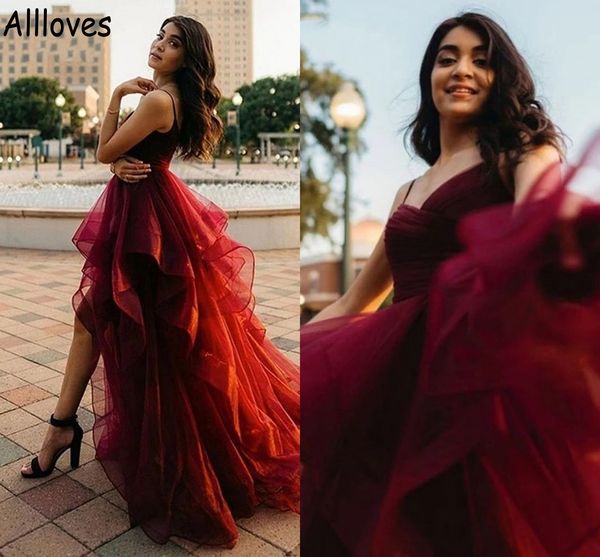 burgundy tulle a line prom dresses spaghetti straps pleats ruffles skirt evening formal gowns backless arabic aso ebi women special occasion, Black
burgundy tulle a line prom dresses spaghetti straps pleats ruffles skirt evening formal gowns backless arabic aso ebi women special occasion, Black