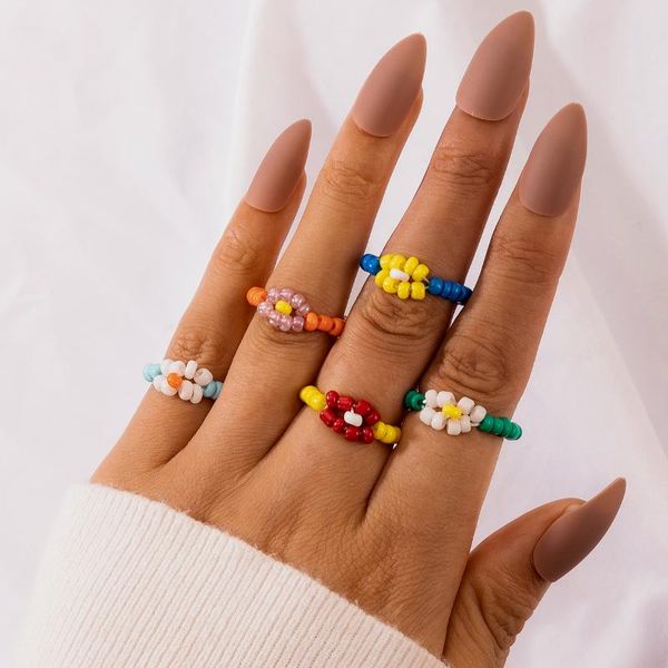 cluster rings 5pcs/sets colorful bead joint ring sets for women trendy pretty flowers handmade party jewelry accessories 16098, Golden;silver
cluster rings 5pcs/sets colorful bead joint ring sets for women trendy pretty flowers handmade party jewelry accessories 16098, Golden;silver