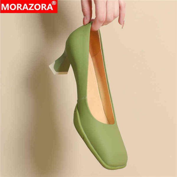dress shoes morazora size 34-41 genuine leather women pumps square toe high heels spring summer ladies fashion 220316, Black
dress shoes morazora size 34-41 genuine leather women pumps square toe high heels spring summer ladies fashion 220316, Black