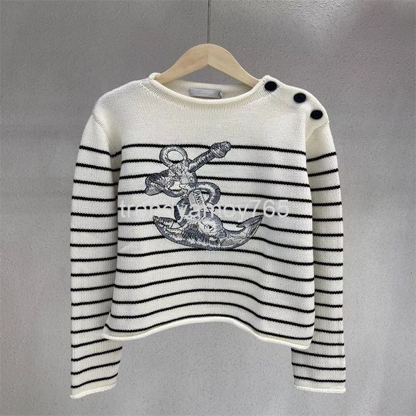 women's knits & tees high edition d family winter dolphin pattern embroidery round neck pullover long sleeve striped wool sweater women, White
women's knits & tees high edition d family winter dolphin pattern embroidery round neck pullover long sleeve striped wool sweater women, White