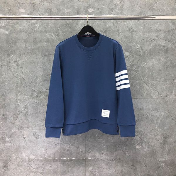 blue men's sweatshirts fashion designs basic blouse tb classic cotton 4-bar stripe casual women's pullover jersey thom korean styl, Black
blue men's sweatshirts fashion designs basic blouse tb classic cotton 4-bar stripe casual women's pullover jersey thom korean styl, Black