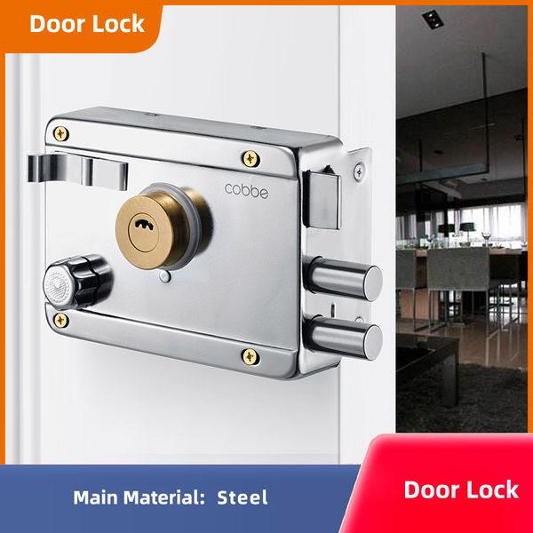stainless steel door lock strong deadbolt home security universal exterior anti-theft accessory stainless steel multiple insurance smooth
stainless steel door lock strong deadbolt home security universal exterior anti-theft accessory stainless steel multiple insurance smooth