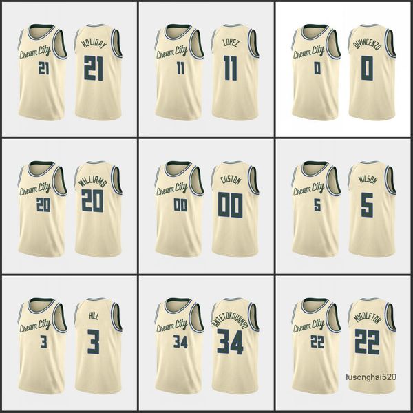 milwaukee's bucks's men khris middleton giannis antetokounmpo jrue holiday marvin williams custom cream jersey, Black
milwaukee's bucks's men khris middleton giannis antetokounmpo jrue holiday marvin williams custom cream jersey, Black