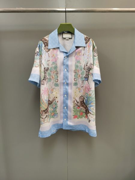 summer new designer exquisite silk shirt ~ us size shirt tiger print design silky breathable material mens luxury short-sleeved shirts, White;black
summer new designer exquisite silk shirt ~ us size shirt tiger print design silky breathable material mens luxury short-sleeved shirts, White;black