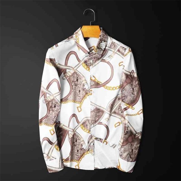keychain belt printed shirt men mens casual slim fit chemise homme manche longue plus size 5xl button up club shirt 210331, White;black
keychain belt printed shirt men mens casual slim fit chemise homme manche longue plus size 5xl button up club shirt 210331, White;black