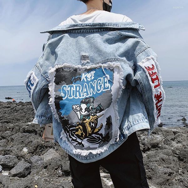 men's jackets spring and autumn 2022 fashion casual students denim jacket men's teenagers brand korean printed student men coatmen, Black;brown
men's jackets spring and autumn 2022 fashion casual students denim jacket men's teenagers brand korean printed student men coatmen, Black;brown