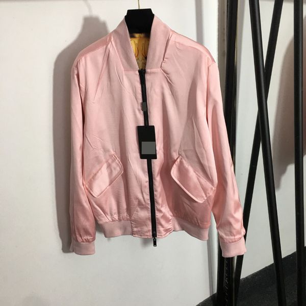 712 2022 autumn brand same style coat stand collar long sleeve zipper pink fashion womens clothes meiyi, Black;brown
712 2022 autumn brand same style coat stand collar long sleeve zipper pink fashion womens clothes meiyi, Black;brown