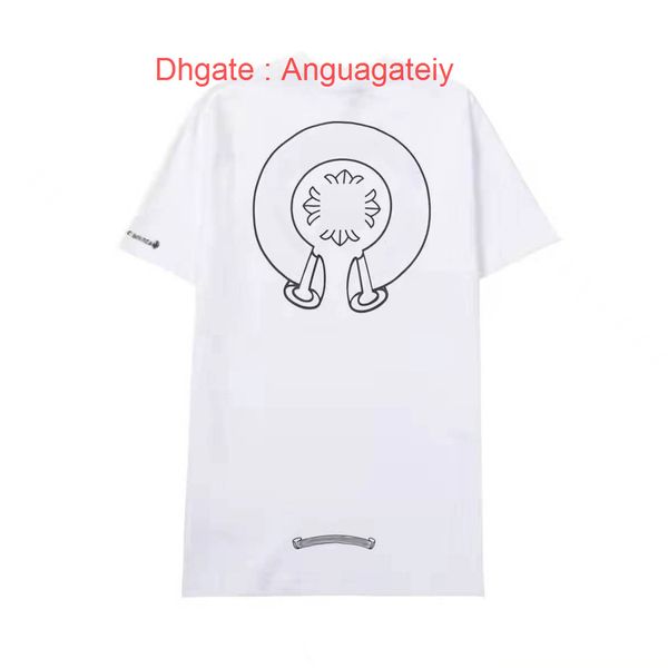 men's ch luxury t shirts brand man t-shirt summer women cross sanskrit tees letter designer tshirts classic boy loose round neck shirt, White;black
men's ch luxury t shirts brand man t-shirt summer women cross sanskrit tees letter designer tshirts classic boy loose round neck shirt, White;black