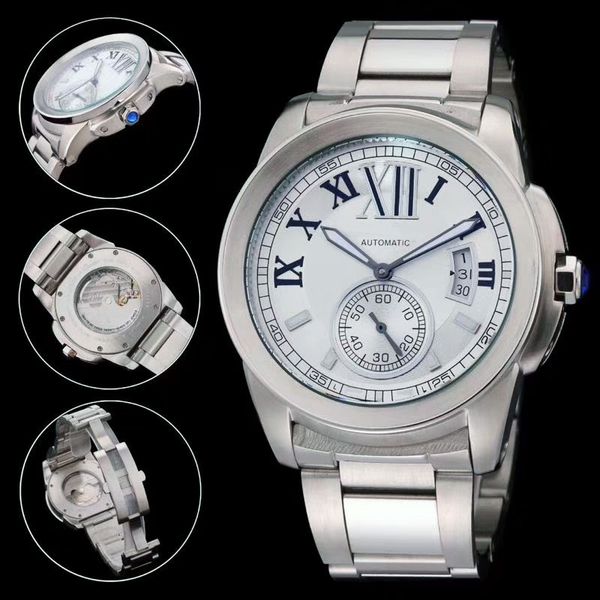 luxury mens watches automatic water-resistant silver date stainless steel/leather strap mechanical winding watch, Slivery;brown
luxury mens watches automatic water-resistant silver date stainless steel/leather strap mechanical winding watch, Slivery;brown