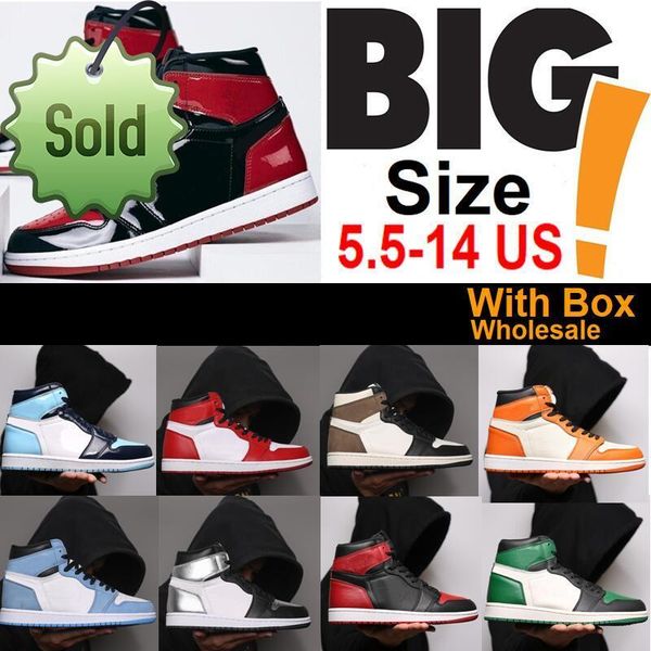 2022 women men large size 36-48 big basketball shoes 1 bred patent 1s white university blue satin black toe obsidian banned dark mocha
2022 women men large size 36-48 big basketball shoes 1 bred patent 1s white university blue satin black toe obsidian banned dark mocha