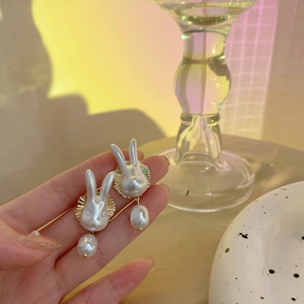 baroque pearl bunny stud earrings knock soft cute cute personality 2022 new fun net red, Golden;silver
baroque pearl bunny stud earrings knock soft cute cute personality 2022 new fun net red, Golden;silver