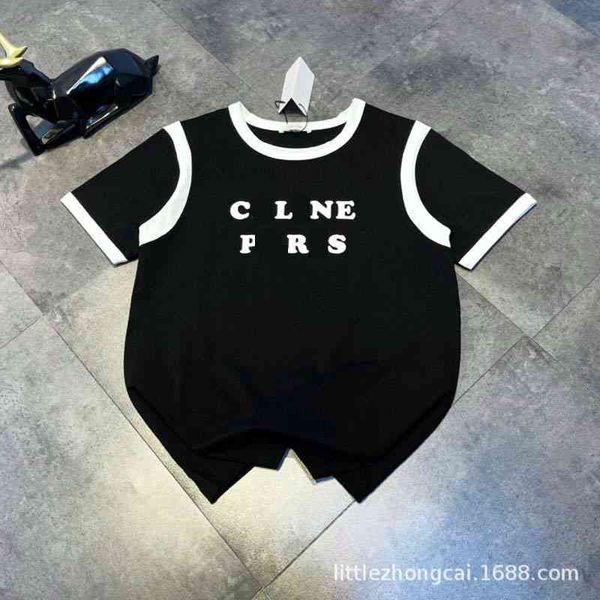 fashion selin home spring and summer new flocking letters contrast color versatile short sleeved women's top, White
fashion selin home spring and summer new flocking letters contrast color versatile short sleeved women's top, White