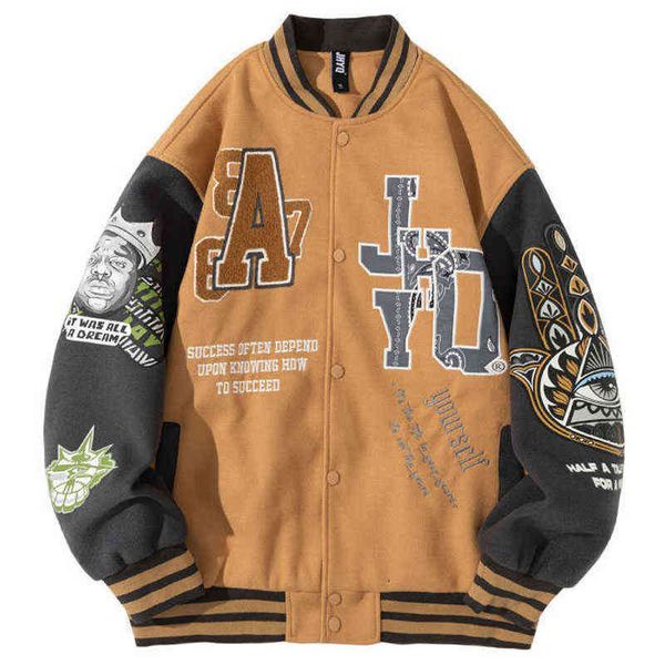 embroidery letter men varsity women jackets japanese thin oversized spring autumn baseball jacket coat hip hop harajuku college t220816 2 dl, Black;brown
embroidery letter men varsity women jackets japanese thin oversized spring autumn baseball jacket coat hip hop harajuku college t220816 2 dl, Black;brown
