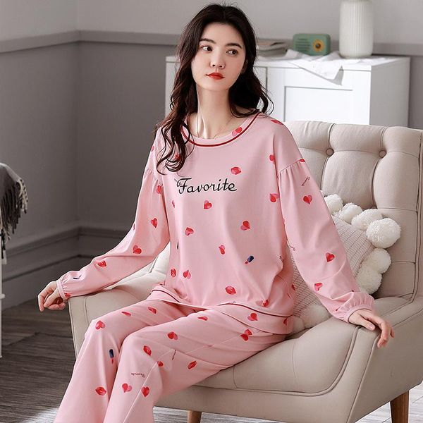 spring pajamas womens long-sleeved sleepwear two-piece set modal home clothes women, Black;red
spring pajamas womens long-sleeved sleepwear two-piece set modal home clothes women, Black;red