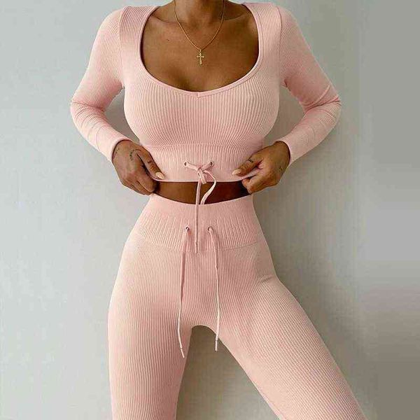 autumn and winter long-sleeved piano line seamless sports yoga suit fitness clothes leggings sets womens outfits 2 piece set t220725, White;red
autumn and winter long-sleeved piano line seamless sports yoga suit fitness clothes leggings sets womens outfits 2 piece set t220725, White;red