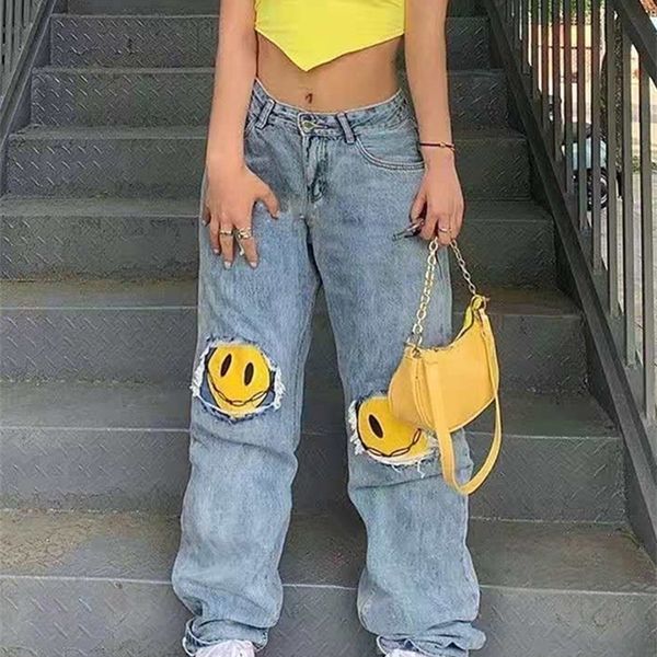 printed jeans women fashion mom baggy straight leg pants blue loose ripped denim trousers long high waist streetwear 220402
printed jeans women fashion mom baggy straight leg pants blue loose ripped denim trousers long high waist streetwear 220402