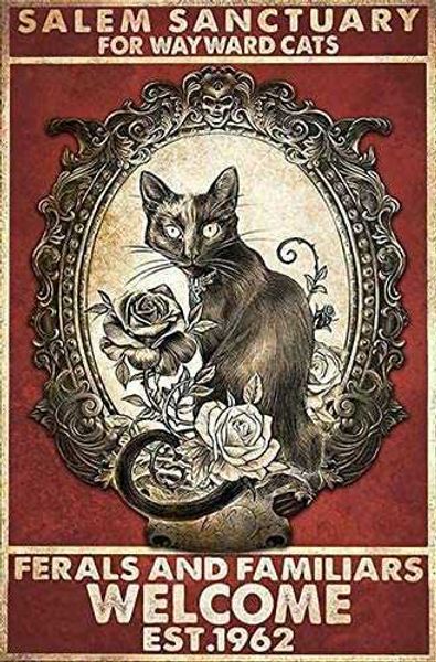 salem sanctuary for wayward cats halloween iron painting tin sign bar pub garage diner cafe home wall decor home decor art poster retro
salem sanctuary for wayward cats halloween iron painting tin sign bar pub garage diner cafe home wall decor home decor art poster retro