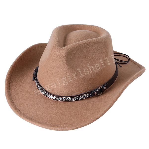 wool women's men's western cowboy hat with leather gentleman jazz cowgirl sombrero hombre caps outdoor wide edge felt hats, Yellow
wool women's men's western cowboy hat with leather gentleman jazz cowgirl sombrero hombre caps outdoor wide edge felt hats, Yellow