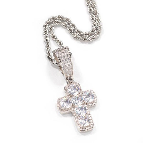 pendant necklaces iced out cross necklace stainless steel cz bling cubic zircon men's hip hop jewelry, Silver
pendant necklaces iced out cross necklace stainless steel cz bling cubic zircon men's hip hop jewelry, Silver