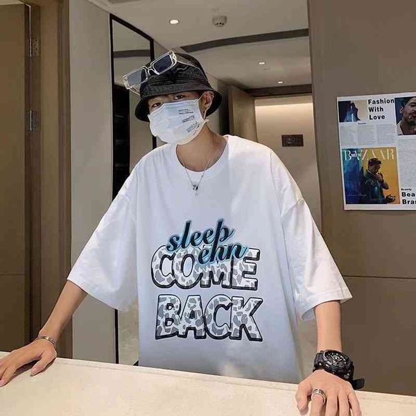 short d t-shirt men's half summer couple brand ins t-shirt simple five point sleeve fashion, White;black
short d t-shirt men's half summer couple brand ins t-shirt simple five point sleeve fashion, White;black