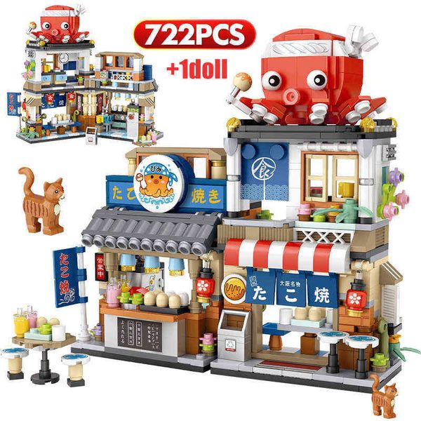city mini street view japanese food takoyaki shaved ice shop building blocks numbers bricks toys for children christmas gifts j220624
city mini street view japanese food takoyaki shaved ice shop building blocks numbers bricks toys for children christmas gifts j220624