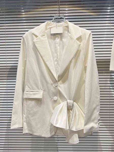 suit high street 2022 designer jacket women diamonds beaded bow decorati, White;black
suit high street 2022 designer jacket women diamonds beaded bow decorati, White;black