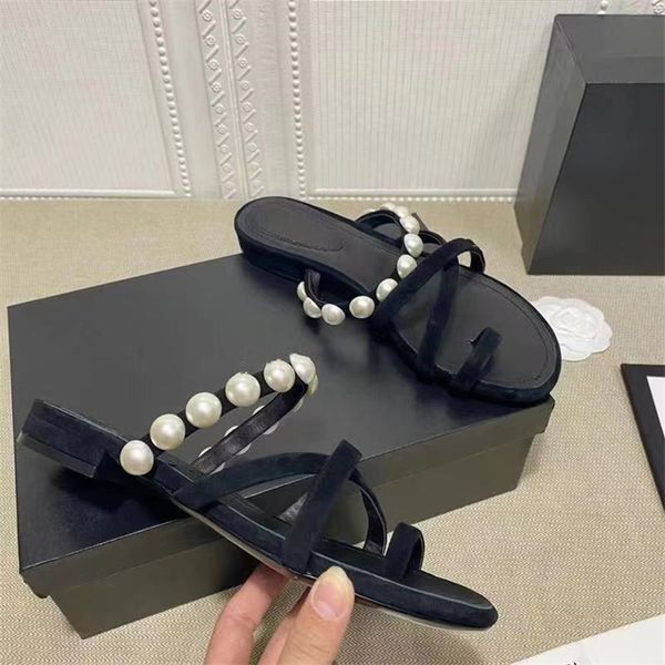 30% off 2022 sandals pearl women suede flip flops female slippers new summer slides flats chic mules luxury brand woman shoes designer, Black
30% off 2022 sandals pearl women suede flip flops female slippers new summer slides flats chic mules luxury brand woman shoes designer, Black