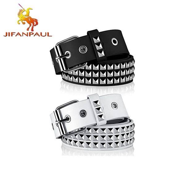 luxury square bead rivet belt metal pyramid straps men and women punk rock hardware jeans designer female waist belts 220622, Black;brown
luxury square bead rivet belt metal pyramid straps men and women punk rock hardware jeans designer female waist belts 220622, Black;brown