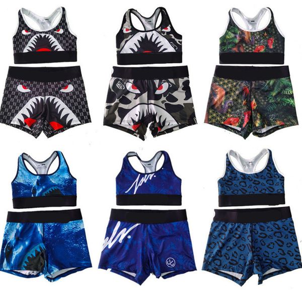 retail womens swimwear plus size s-3xl cartoon printed tracksuits quick drying vest and shorts 2 piece set sports fitness swimsuit, White;black
retail womens swimwear plus size s-3xl cartoon printed tracksuits quick drying vest and shorts 2 piece set sports fitness swimsuit, White;black