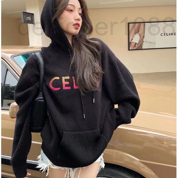 women's sweaters designer s-lin knitted hooded letter sequin pullover wool sweater for men and women 2022 autumn new loose lazy style e, White;black
women's sweaters designer s-lin knitted hooded letter sequin pullover wool sweater for men and women 2022 autumn new loose lazy style e, White;black