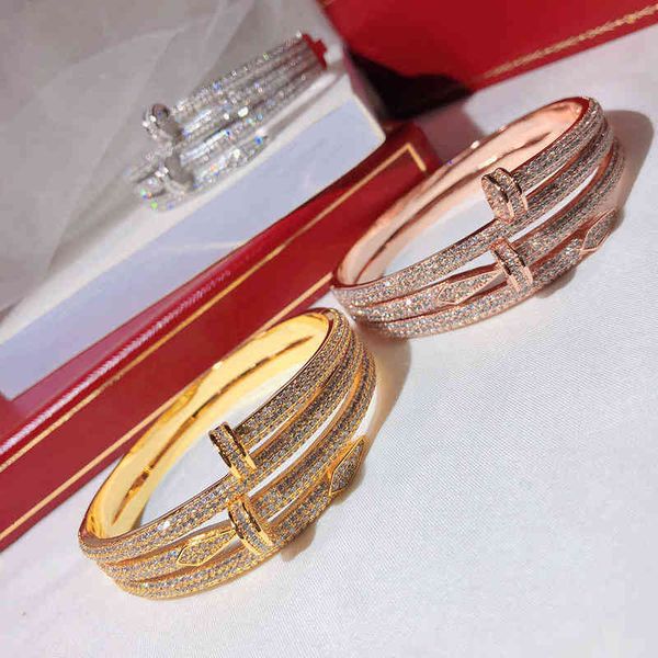 brands screw full drill nails bracelet gold bracelets women bangles punk for gift luxurious superior quality jewelry double-deck, Black
brands screw full drill nails bracelet gold bracelets women bangles punk for gift luxurious superior quality jewelry double-deck, Black