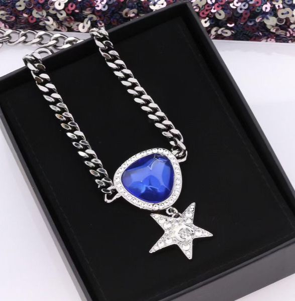 2022 charm pendant necklace with blue design and sparkly diamond for women wedding jewelry gift have box stamp ps4637, Golden
2022 charm pendant necklace with blue design and sparkly diamond for women wedding jewelry gift have box stamp ps4637, Golden
