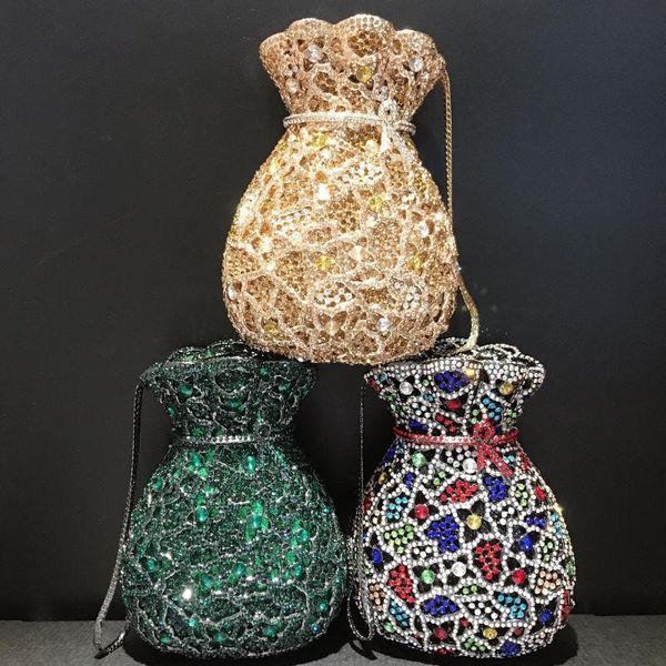 evening bags 2022 money bag diamond women's handmade rhinestone drill metal hollow clutch party
evening bags 2022 money bag diamond women's handmade rhinestone drill metal hollow clutch party