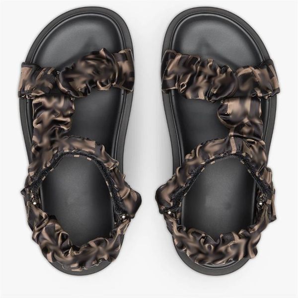 women designer sandal brown satin sandals flat sandal with wide bands print stretch satin embellished shoes girls summer slipper w254c, Black
women designer sandal brown satin sandals flat sandal with wide bands print stretch satin embellished shoes girls summer slipper w254c, Black