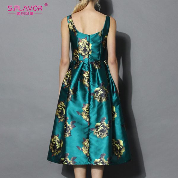 s.flavor vintage sleeveless midi vestidos elegant printing spring autumn aline dres slim retro dresses y200805, Black;pink
s.flavor vintage sleeveless midi vestidos elegant printing spring autumn aline dres slim retro dresses y200805, Black;pink