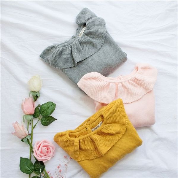 enkelibb cute solid ruffle collar sweater kid winter warm sweater toddler girls korea style long sleeve crochet lj201128, Blue
enkelibb cute solid ruffle collar sweater kid winter warm sweater toddler girls korea style long sleeve crochet lj201128, Blue
