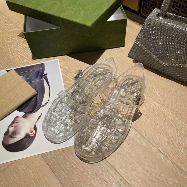 2022 new european style pvc clear shoes women's sandals fashion slippers round button decoration roman woven transparent color jelly sa, Black
2022 new european style pvc clear shoes women's sandals fashion slippers round button decoration roman woven transparent color jelly sa, Black