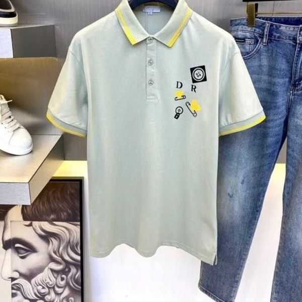 summer new men's polo shirt basic embroidered dr letter square collar loose casual short sleeve couple sweater, White;black
summer new men's polo shirt basic embroidered dr letter square collar loose casual short sleeve couple sweater, White;black