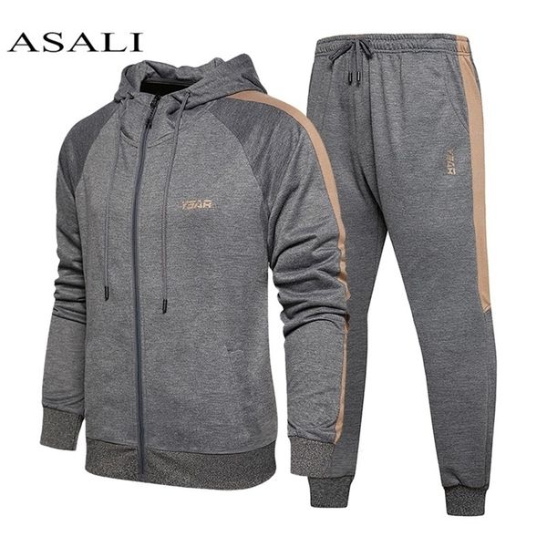 outerwear hoodie set 2 pieces male autumn sporting fitness 2020 men hooded tracksuit cardigan sweatshirts jacket pants sets lj201117, Gray
outerwear hoodie set 2 pieces male autumn sporting fitness 2020 men hooded tracksuit cardigan sweatshirts jacket pants sets lj201117, Gray