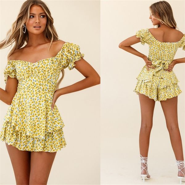 2020 summer woman floral shorts sweet short puff sleeve v neck irregular ruffles chiffon playsuits girls playsuits t200704, Black;white
2020 summer woman floral shorts sweet short puff sleeve v neck irregular ruffles chiffon playsuits girls playsuits t200704, Black;white