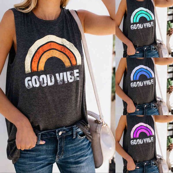 women's tanks camis 2022 vest shirt round neck sleeveless rainbow casual women's t-shirt lwx7, White
women's tanks camis 2022 vest shirt round neck sleeveless rainbow casual women's t-shirt lwx7, White