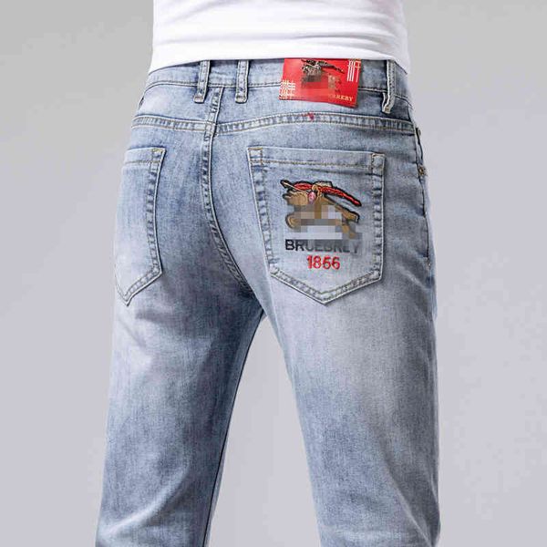 men's jeans spring and summer thin men's jeans korean version light blue elastic small feet slim fit fashion brand b embroidery pa
men's jeans spring and summer thin men's jeans korean version light blue elastic small feet slim fit fashion brand b embroidery pa