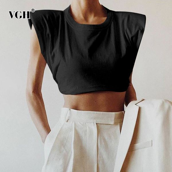 white short t shirt for women o neck sleeveless casual minimalist solid shirts female fashion clothing ide summer 210507
white short t shirt for women o neck sleeveless casual minimalist solid shirts female fashion clothing ide summer 210507