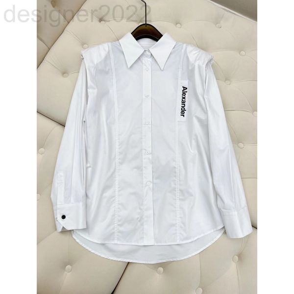 women's sweaters designer chaopai 22 early spring letter pattern shoulder pad lapel slim casual fashion long sleeved blouse women lcno, White;black
women's sweaters designer chaopai 22 early spring letter pattern shoulder pad lapel slim casual fashion long sleeved blouse women lcno, White;black