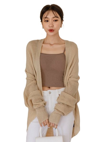 dazy batwing sleeve duster cardigan 07gx#, White;black 
dazy batwing sleeve duster cardigan 07gx#, White;black