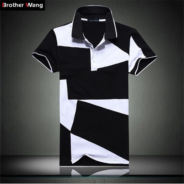 casual polo shirt male summer fashion men's black and white stitching cotton short polo-sleeved polo shirt slim men 5xl 6xl 220418, White;black
casual polo shirt male summer fashion men's black and white stitching cotton short polo-sleeved polo shirt slim men 5xl 6xl 220418, White;black