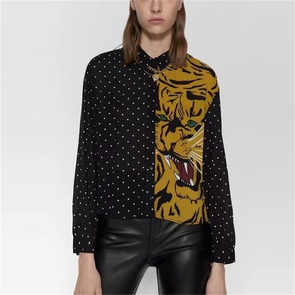 vintage animal print long sleeve shirt women lapel collar casual office lady shirts woman fashion front button tiger 210524, White
vintage animal print long sleeve shirt women lapel collar casual office lady shirts woman fashion front button tiger 210524, White