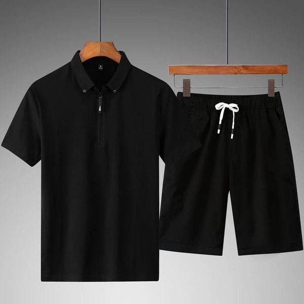 running sets men's tracksuit two pieces men casual fitness sport suit short sleeve t shirt trousers sportswear suitrunning, Black;blue
running sets men's tracksuit two pieces men casual fitness sport suit short sleeve t shirt trousers sportswear suitrunning, Black;blue